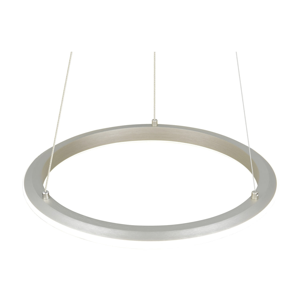 Amador LED Ring 45cm Chandelier – Satin Nickel
