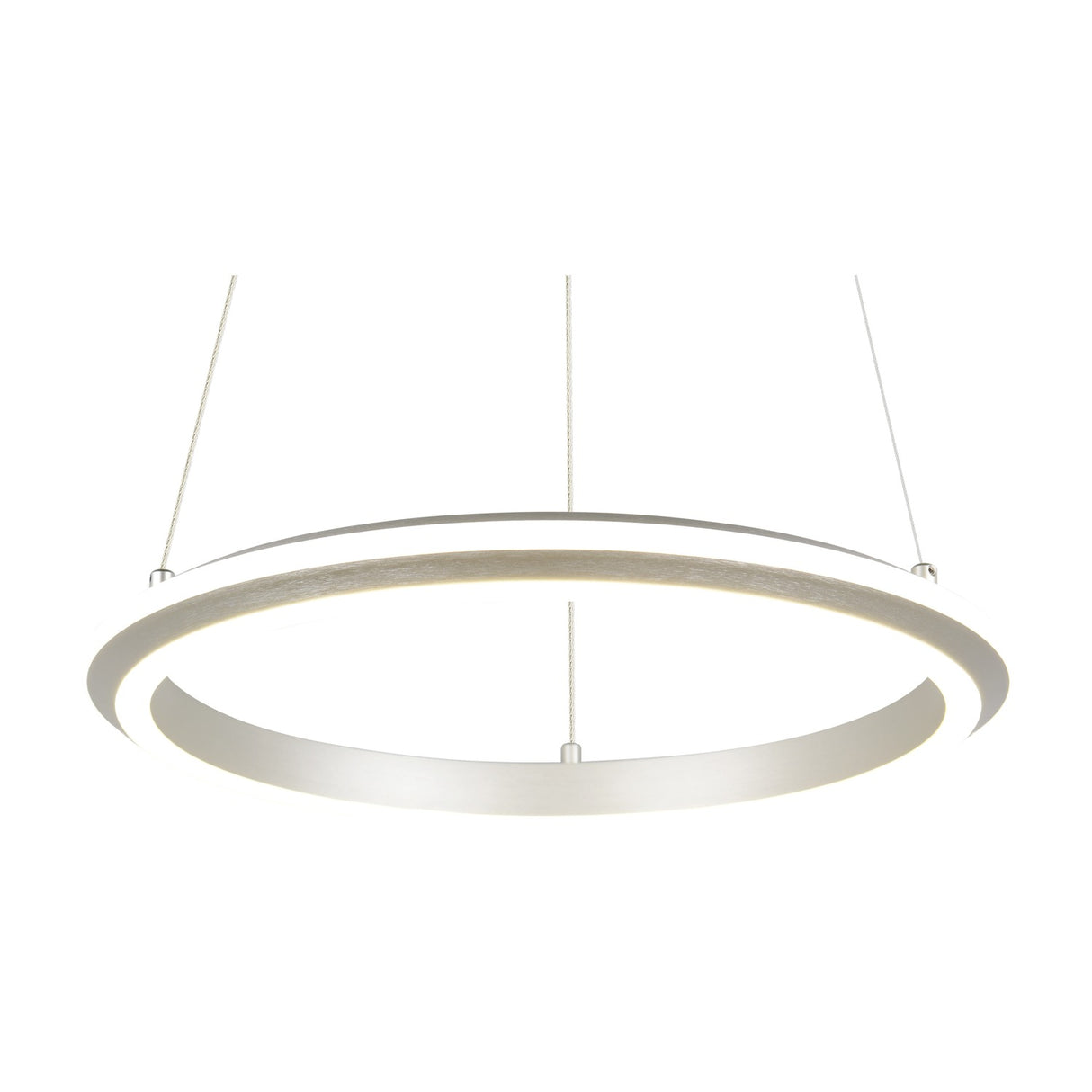 Amador LED Ring 45cm Chandelier – Satin Nickel