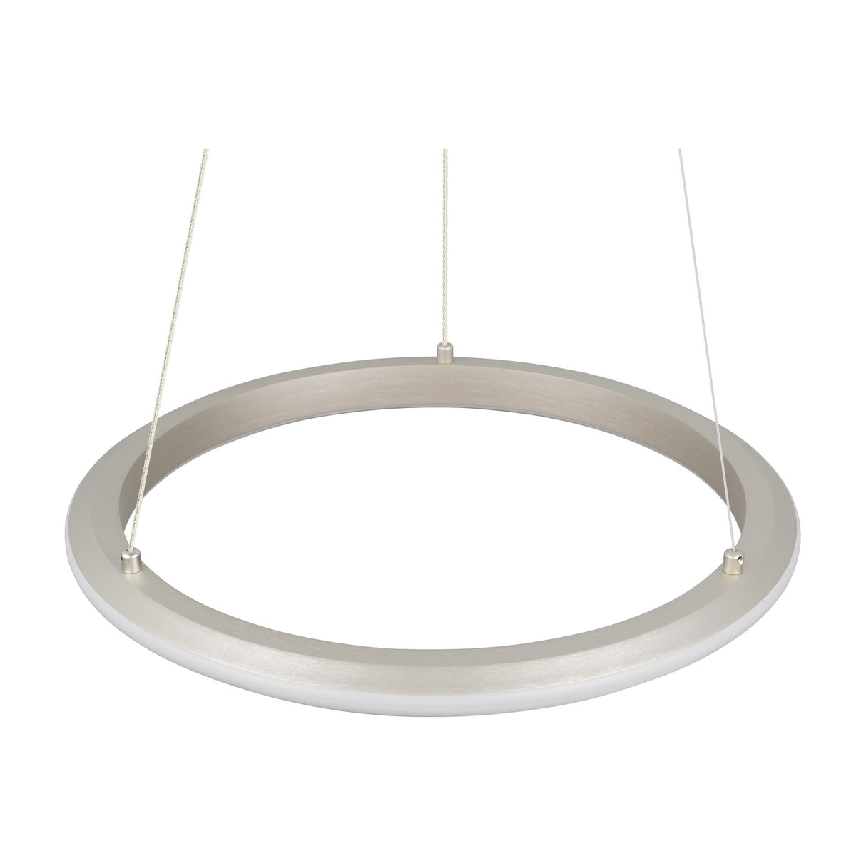 Amador LED Ring 45cm Chandelier – Satin Nickel