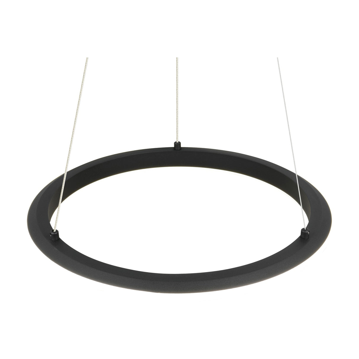 Amador LED Ring 45cm Chandelier – Matt Black
