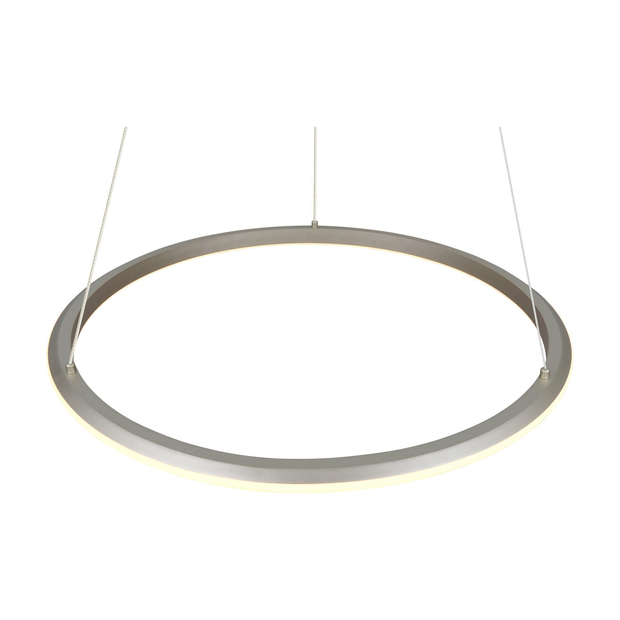 Amador LED Ring 75cm Chandelier – Satin Nickel