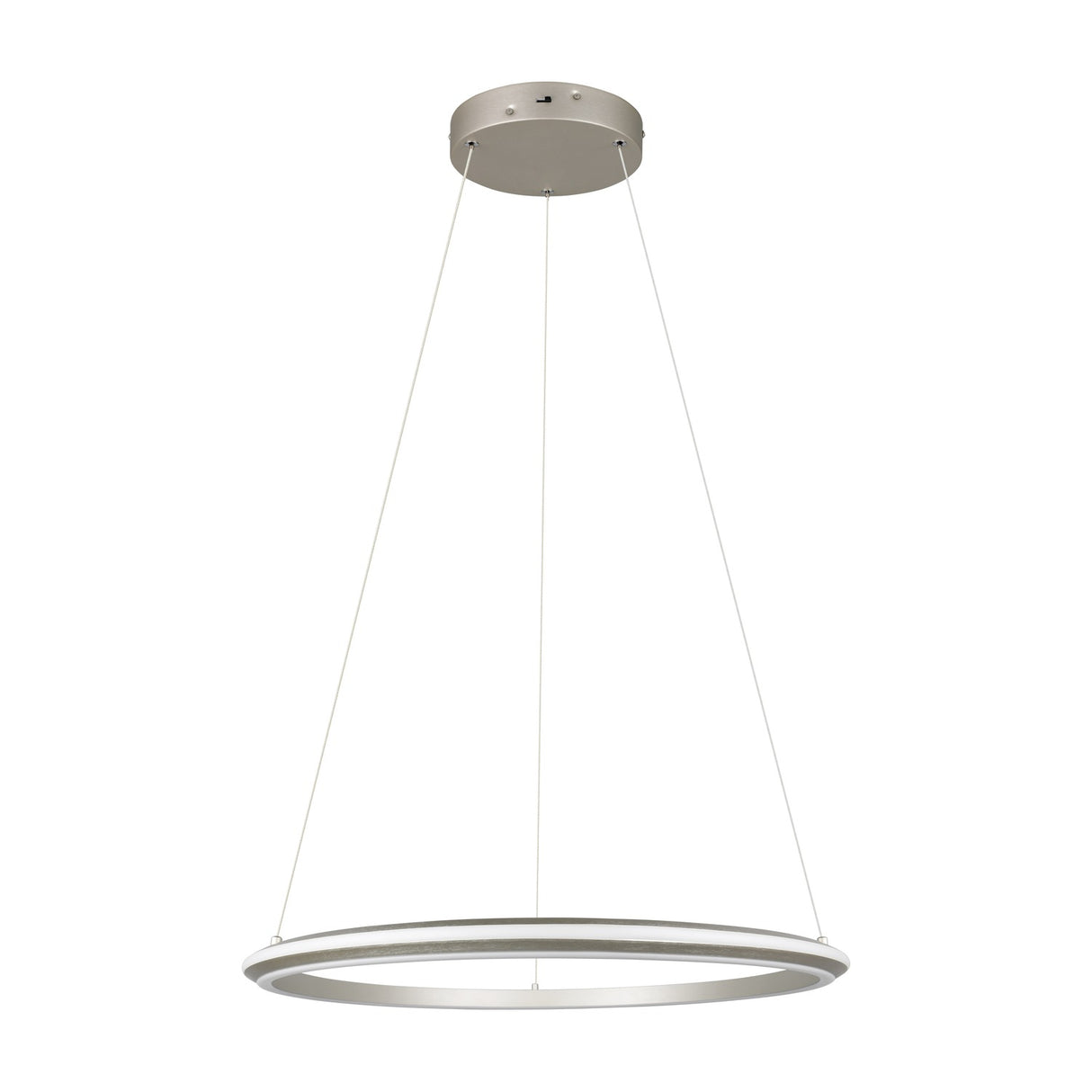 Amador LED Ring 75cm Chandelier – Satin Nickel