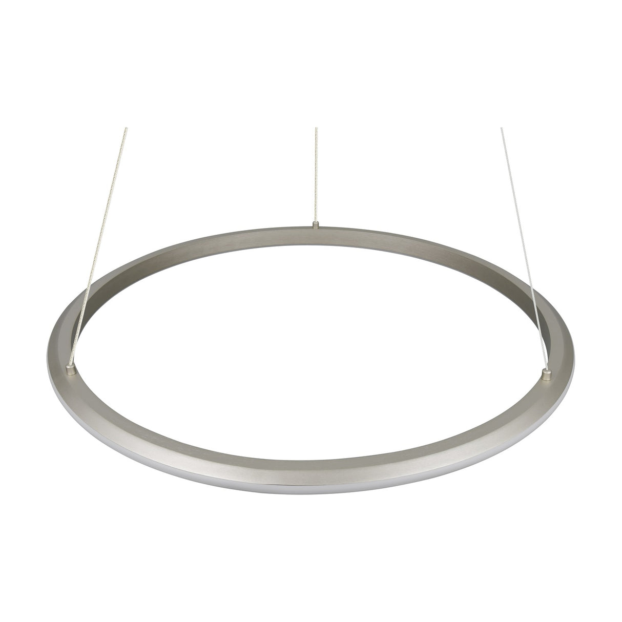 Amador LED Ring 75cm Chandelier – Satin Nickel