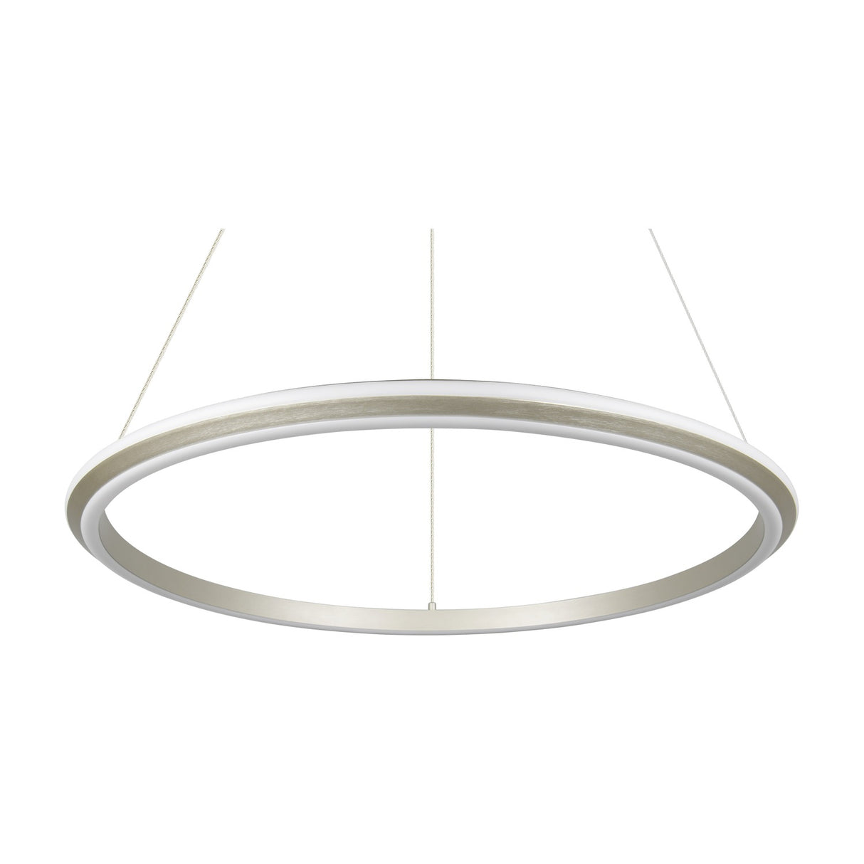 Amador LED Ring 75cm Chandelier – Satin Nickel