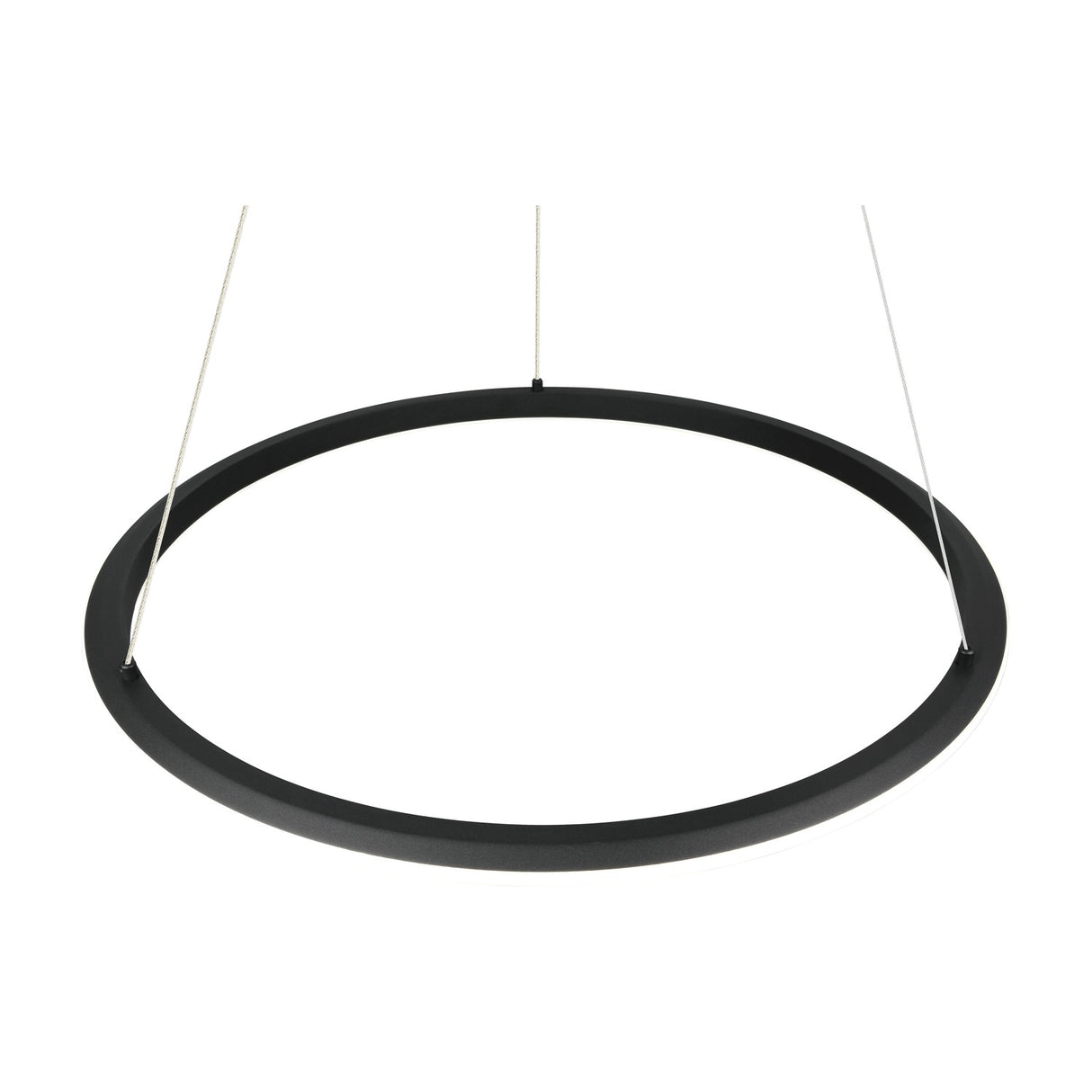 Amador LED Ring 75cm Chandelier – Matt Black