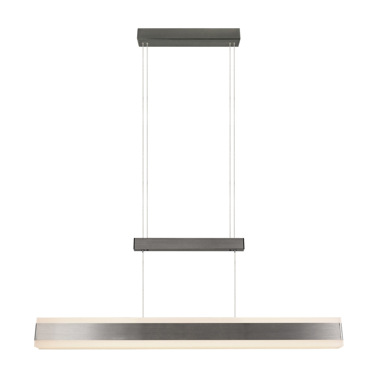 Arcola LED Up Down Linear 152cm Pendant – Satin Nickel