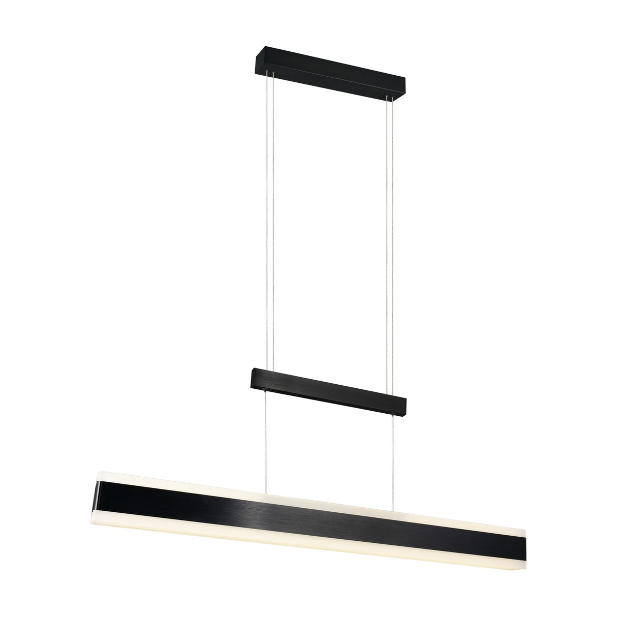 Arcola LED Up Down Linear 152cm Pendant – Matt Black