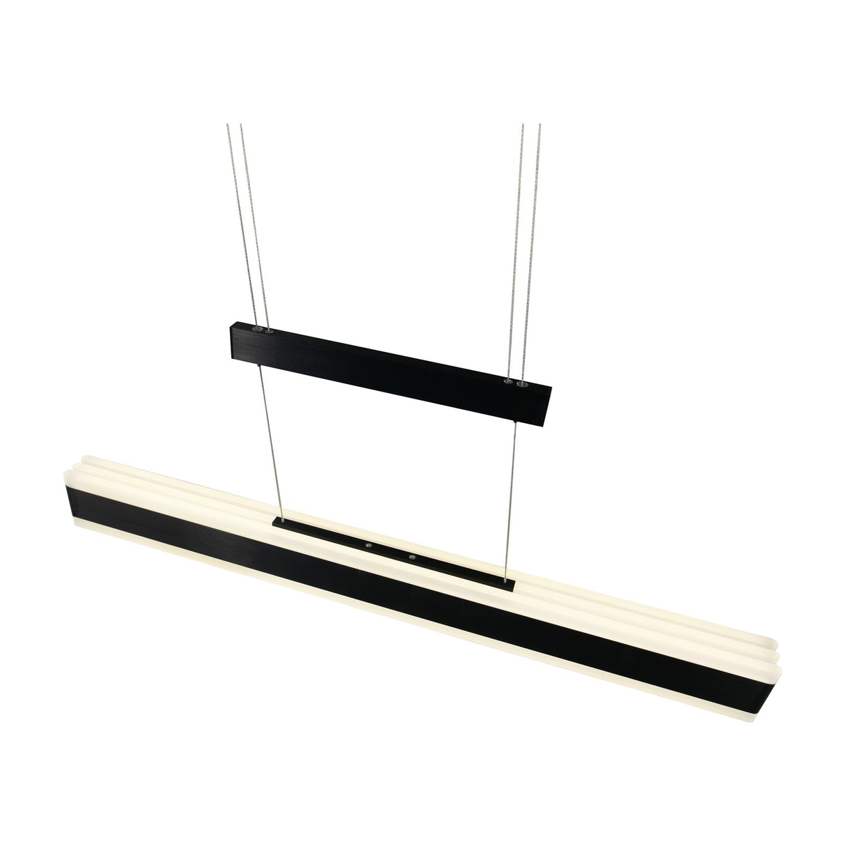 Arcola LED Up Down Linear 152cm Pendant – Matt Black