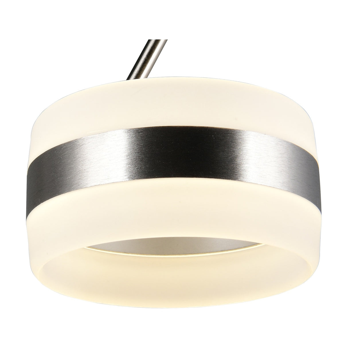 Dios LED Glass Pendant – Satin Nickel