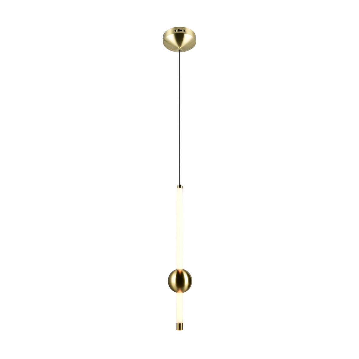 Melita LED Globe Pendant – Satin Brass