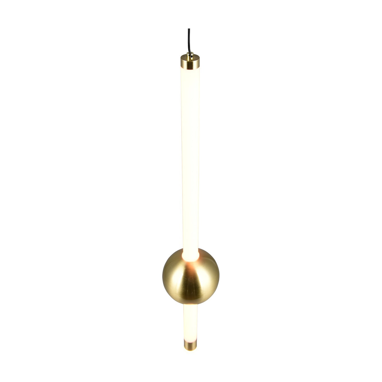 Melita LED Globe Pendant – Satin Brass