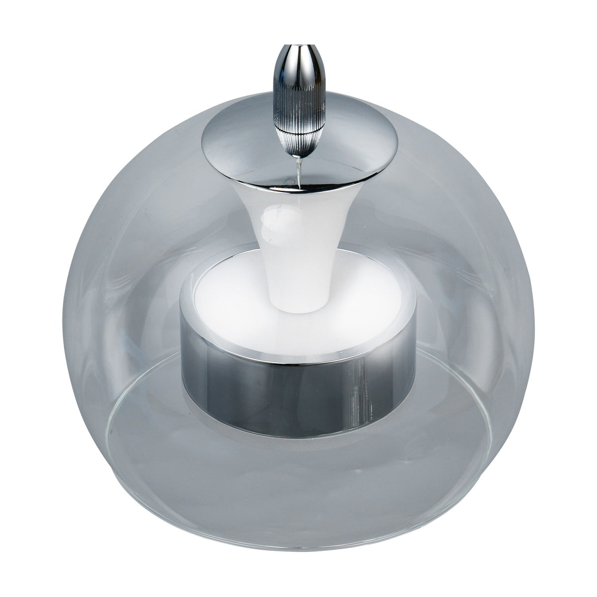Flynt LED Globe Pendant – Chrome