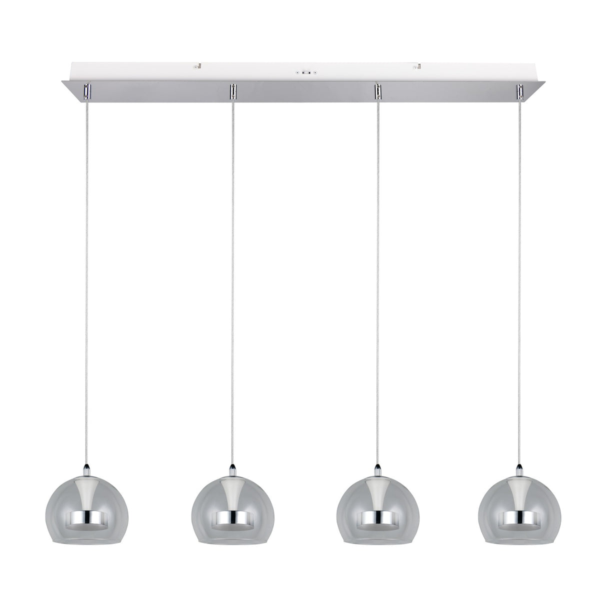 Flynt 4 Light LED Globe Chandelier – Chrome