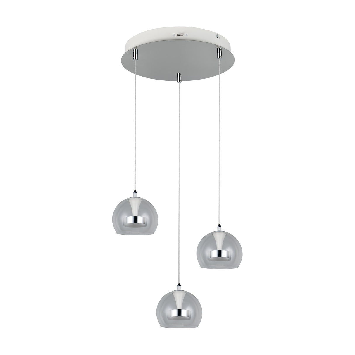 Flynt 3 Light LED Globe Chandelier – Chrome