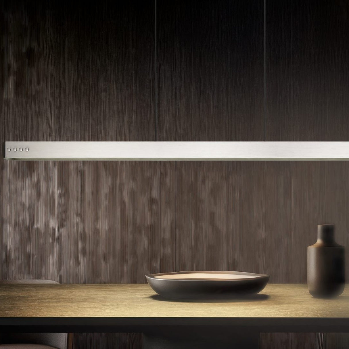 Donegal LED Up Down Linear Pendant – Satin Nickel