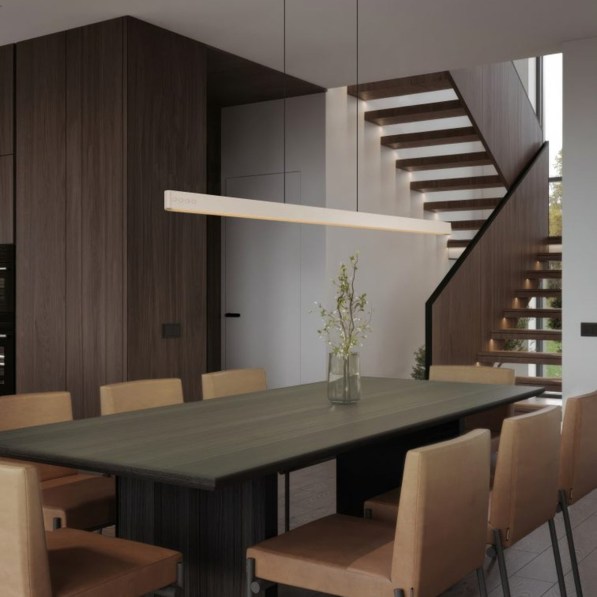 Donegal LED Up Down Linear Pendant – Warm Beige
