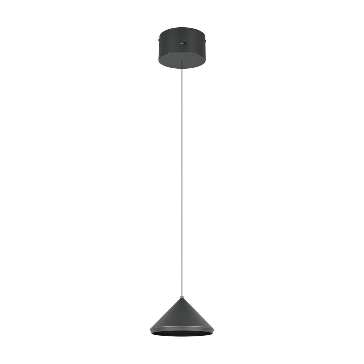 Laguna LED Cone 18cm Pendant – Matt Black