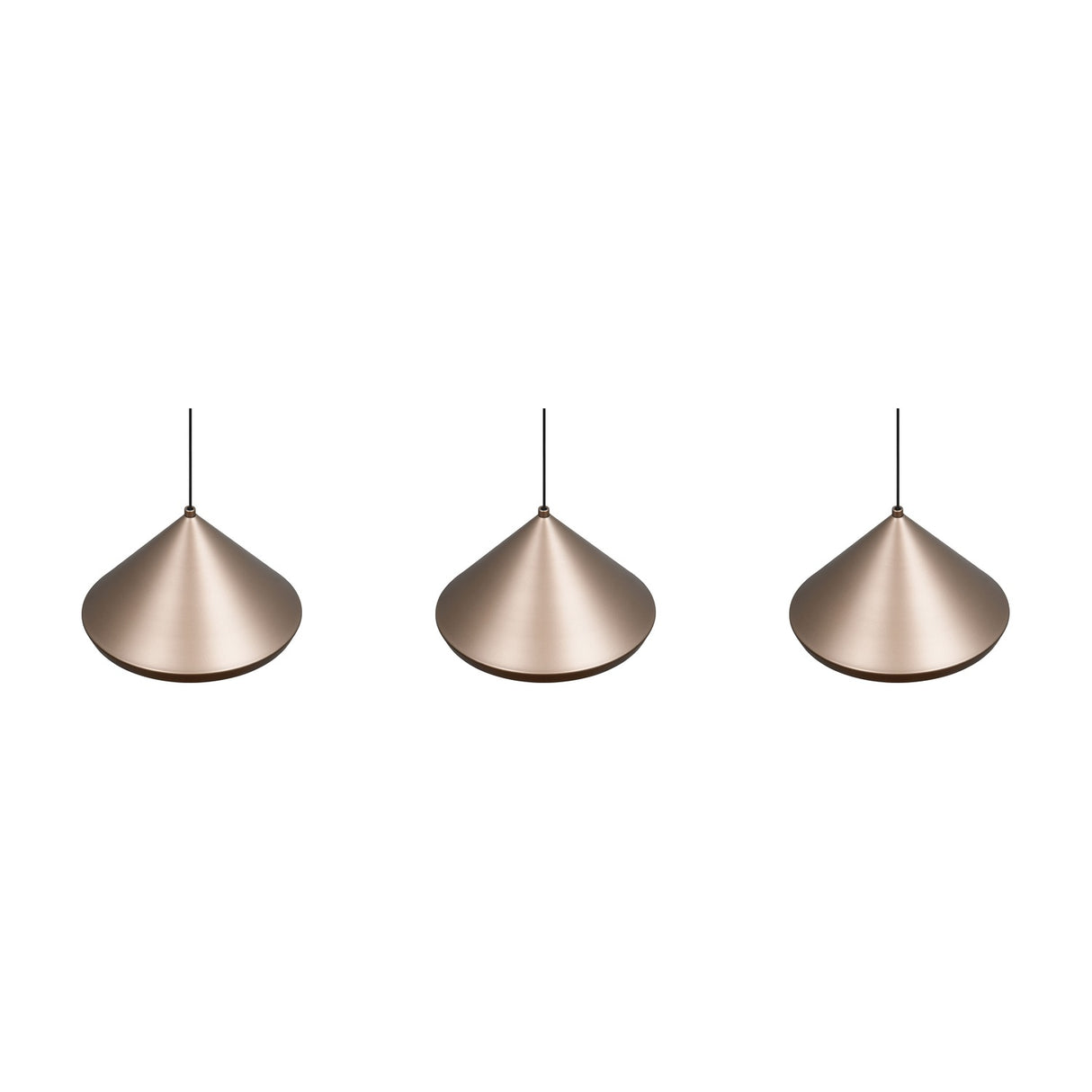 Laguna 3 Light LED Cone Chandelier – Coffee