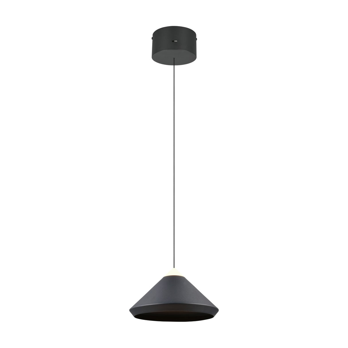 Laguna LED Cone 30cm Pendant – Matt Black