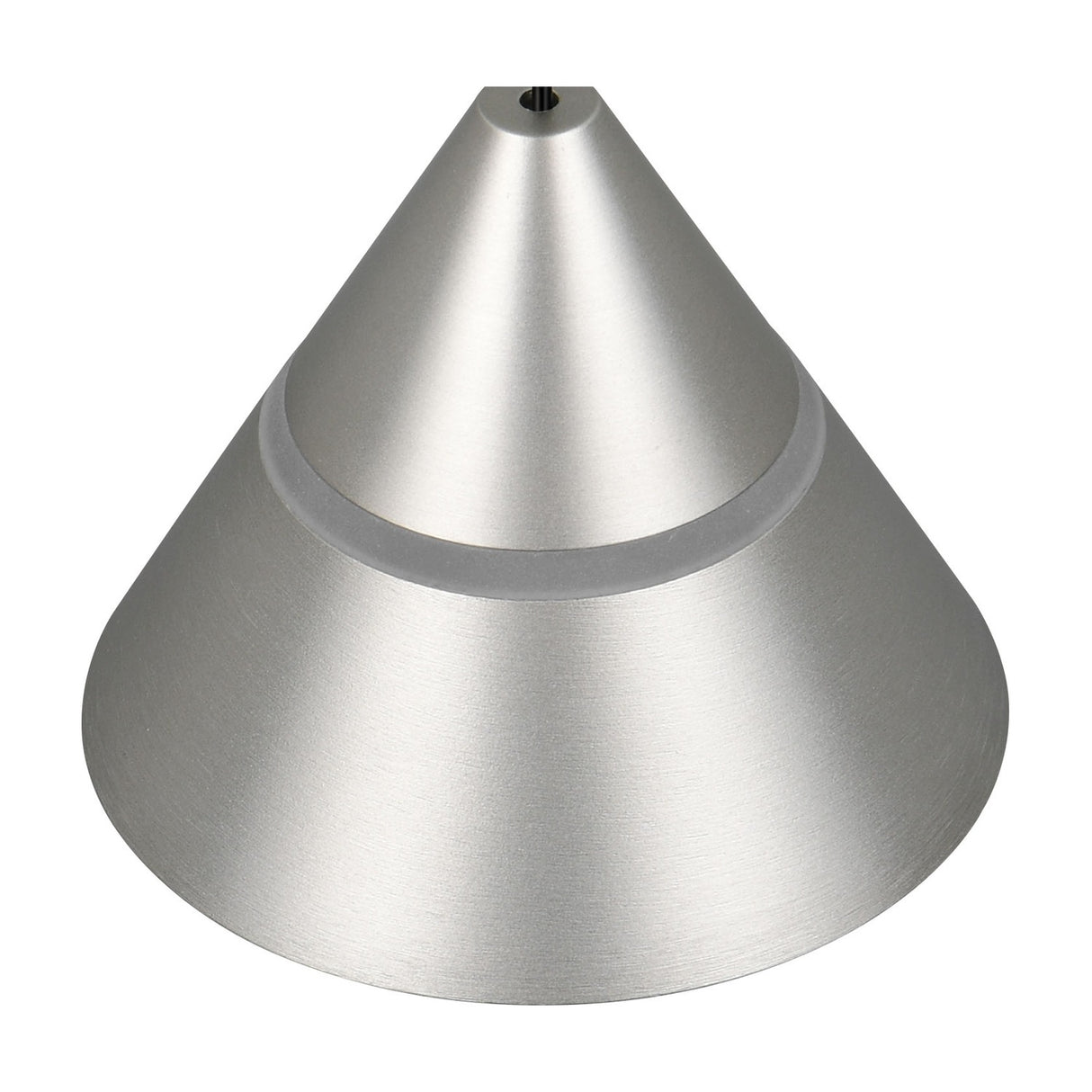 Romeo LED Glass Pendant – Satin Nickel