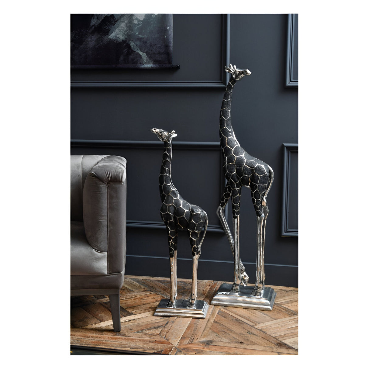 Giant Giraffe Head-Back Sculpture - 123cm