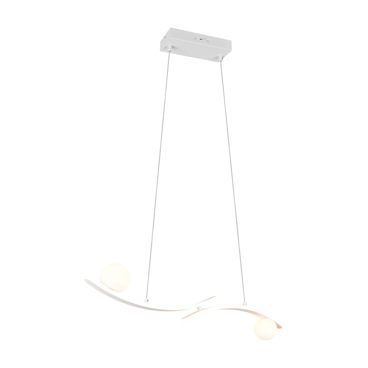 Napoli 2 Light LED Globe Chandelier – Matt White