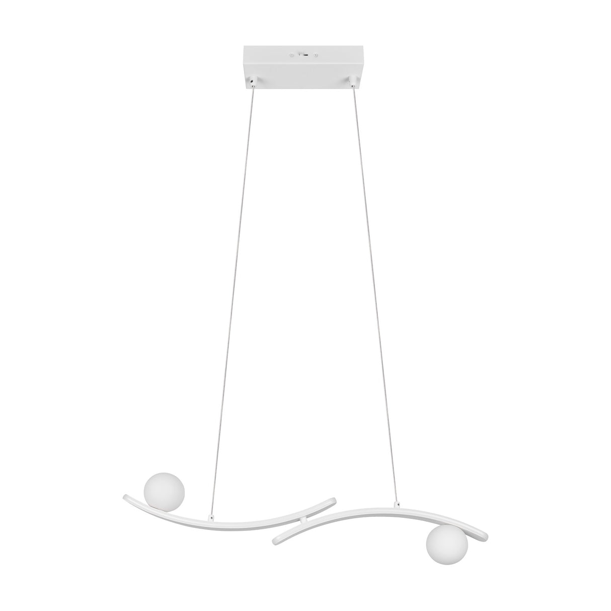 Napoli 2 Light LED Globe Chandelier – Matt White