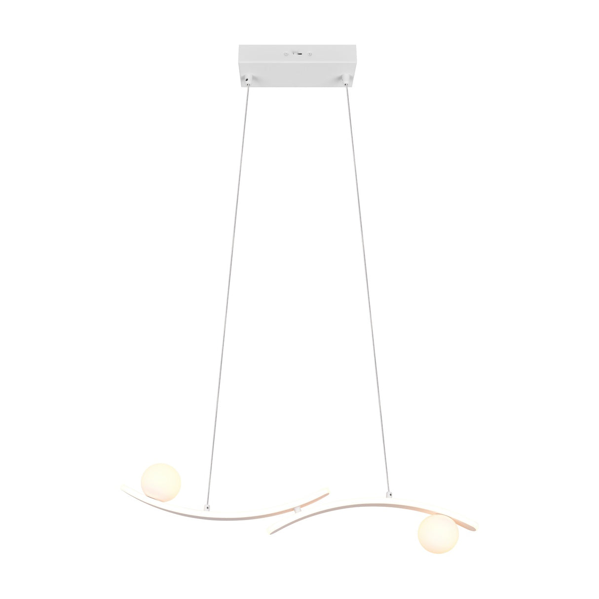 Napoli 2 Light LED Globe Chandelier – Matt White