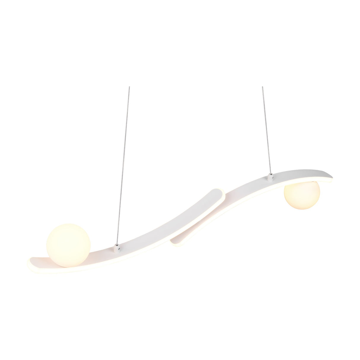 Napoli 2 Light LED Globe Chandelier – Matt White