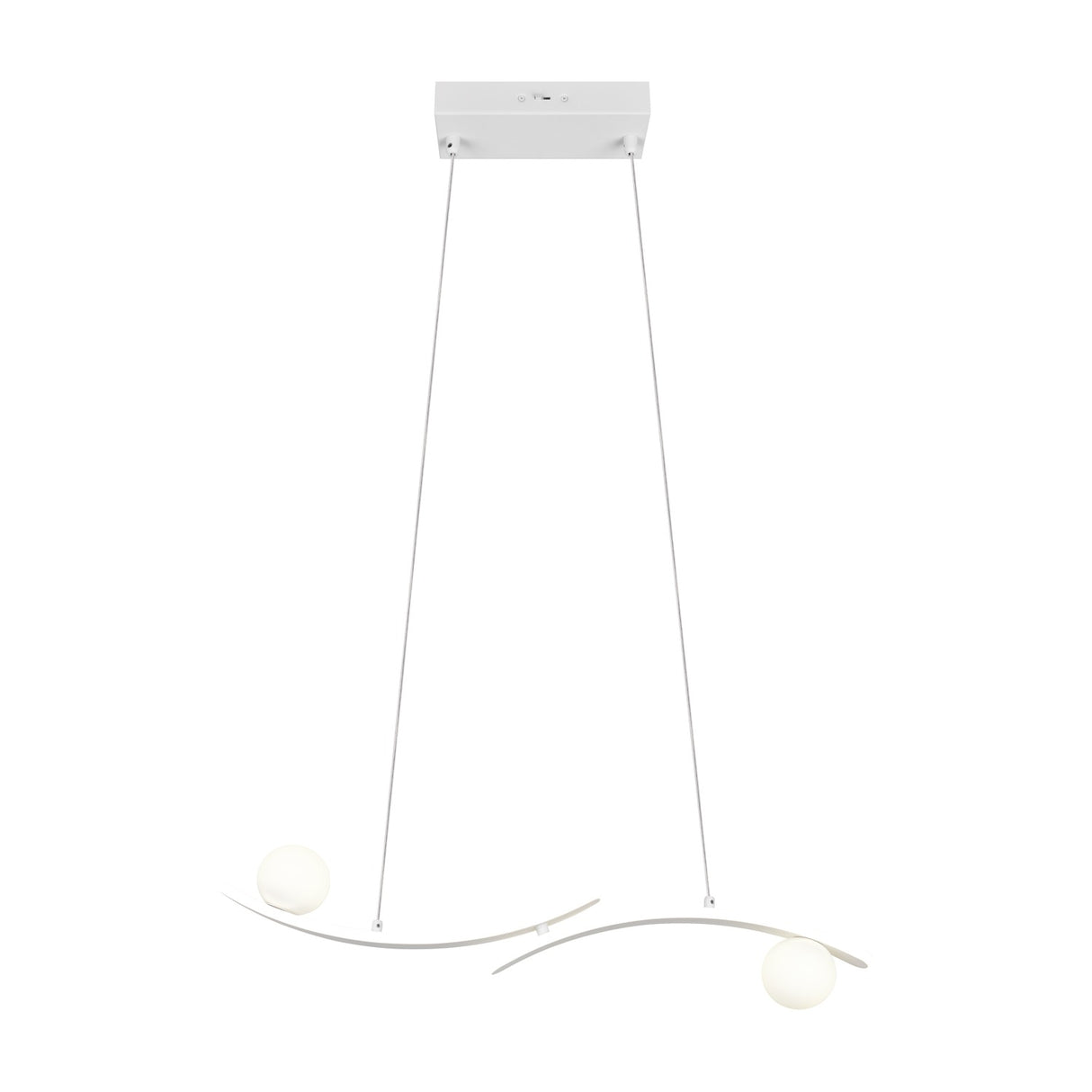 Napoli 2 Light LED Globe Chandelier – Matt White