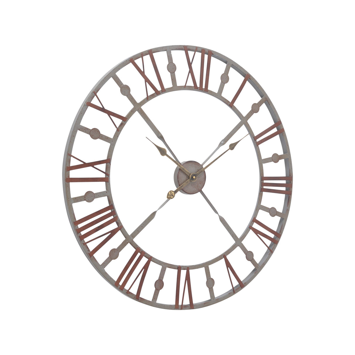 Skeleton Wall Clock - Antique Grey