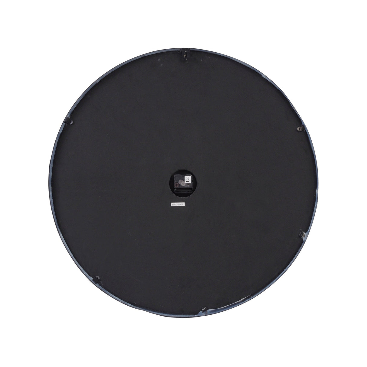 Skeleton Mirror Wall Clock - Black