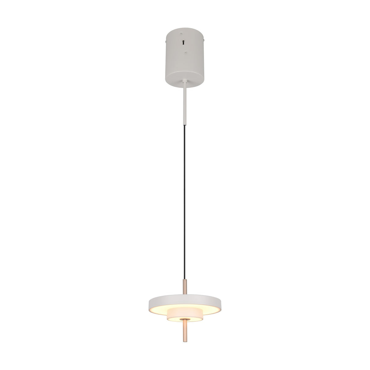 Keaton 20cm LED Glass Chandelier – Warm Grey