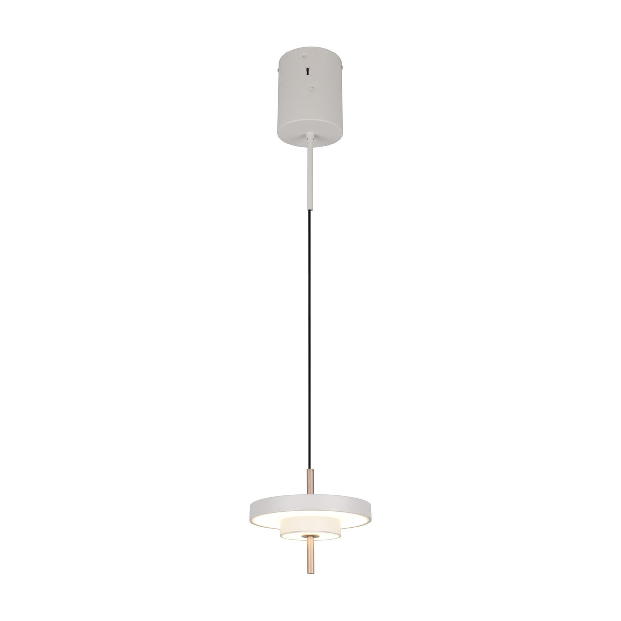 Keaton 20cm LED Glass Chandelier – Warm Grey
