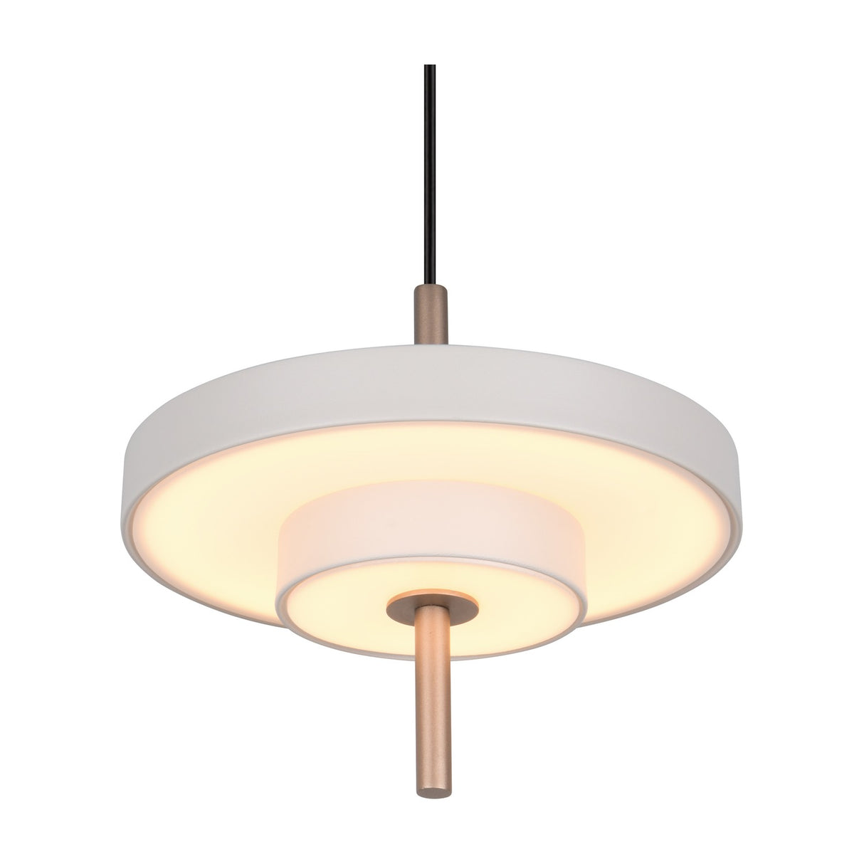 Keaton 20cm LED Glass Chandelier – Warm Grey