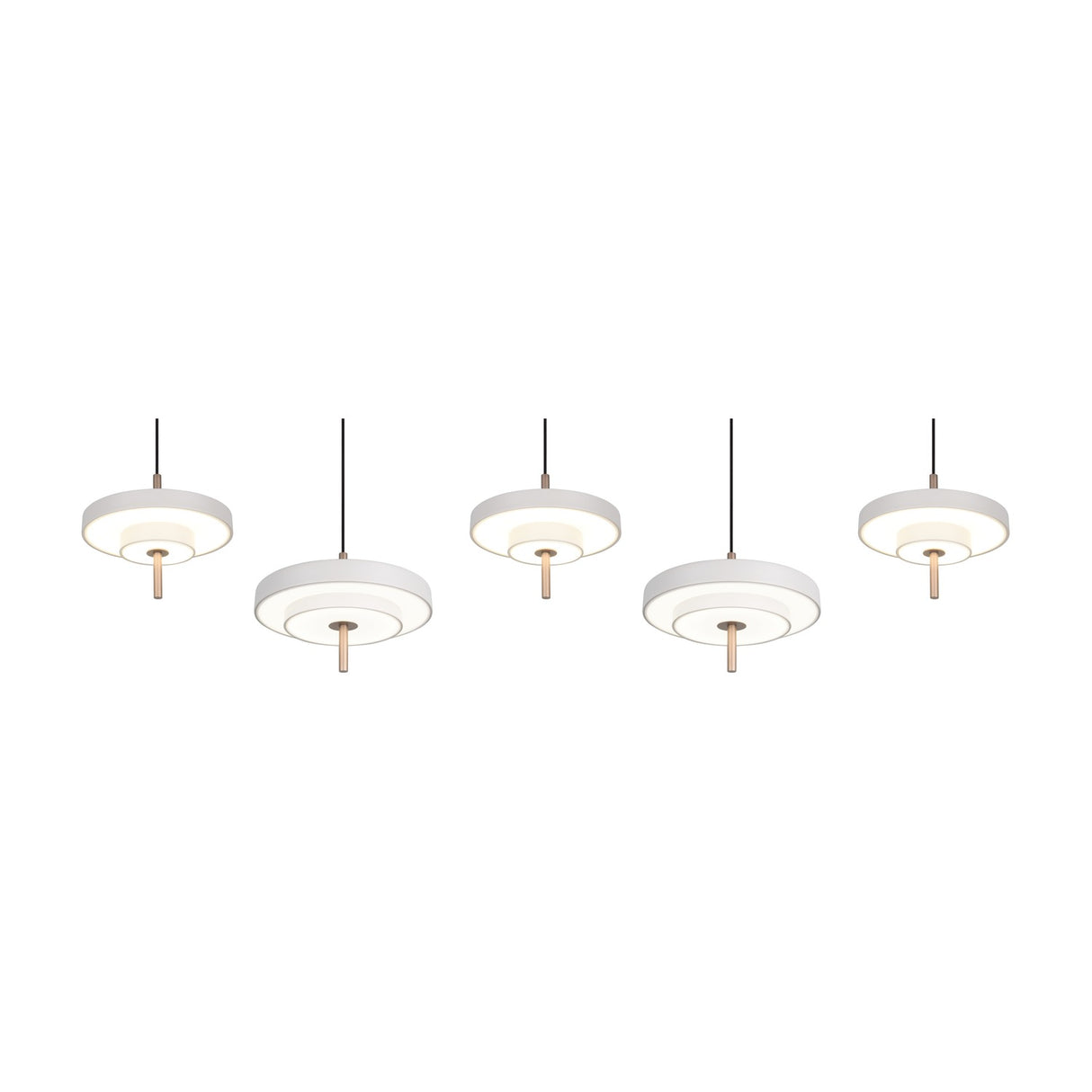 Keaton 140cm LED Glass Pendant – Warm Grey