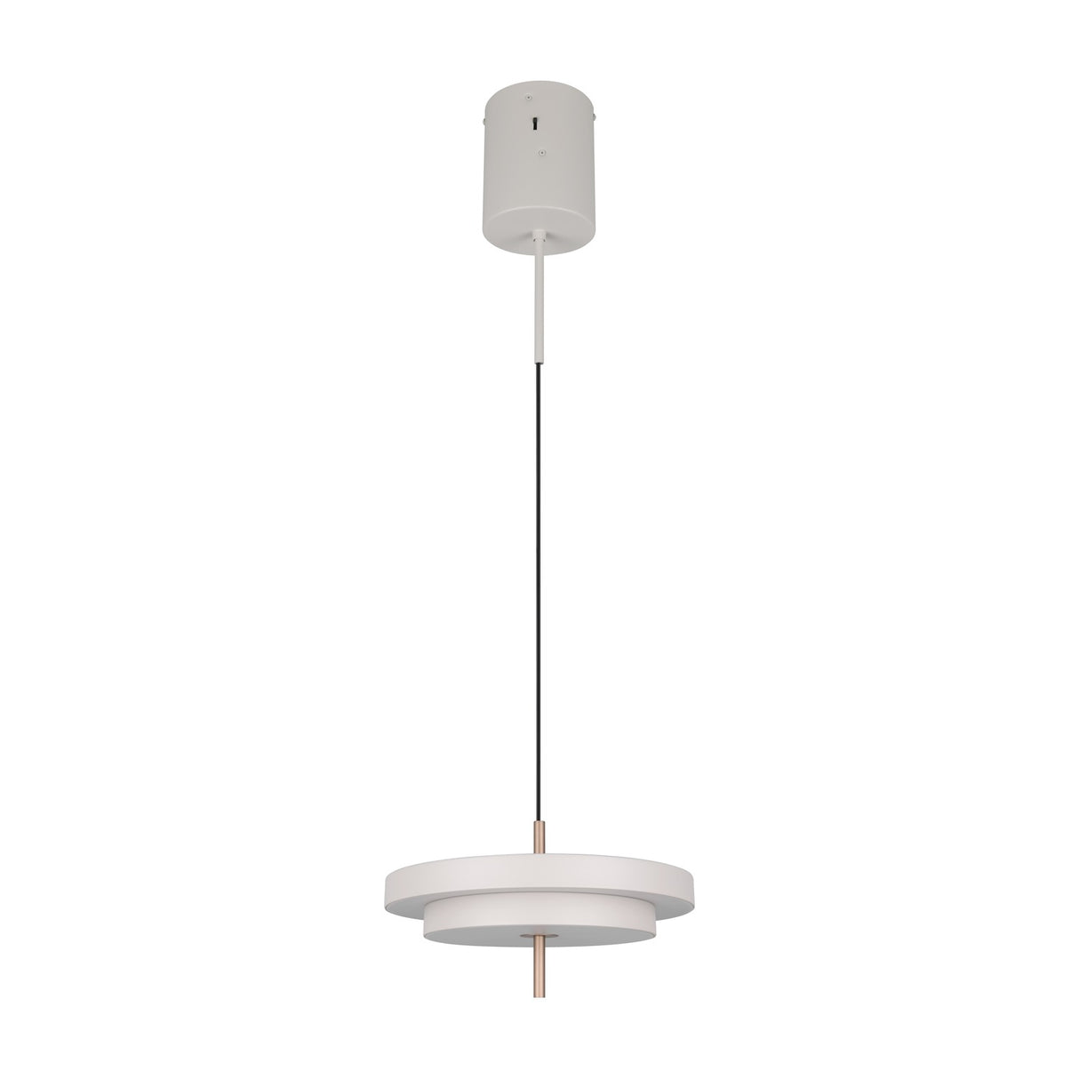 Keaton 40cm LED Glass Chandelier – Warm Grey