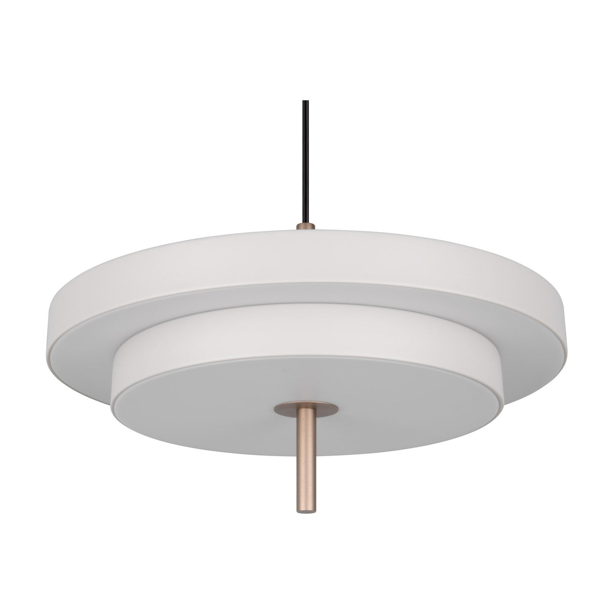 Keaton 40cm LED Glass Chandelier – Warm Grey