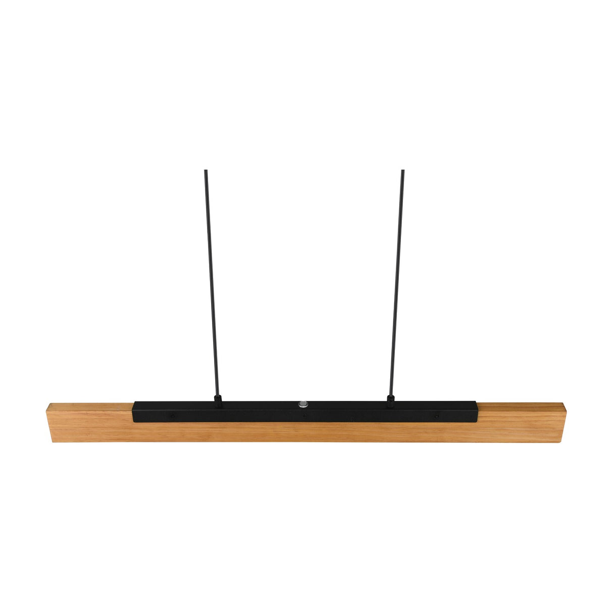Kerala LED Wooden Pendant – Matt Black