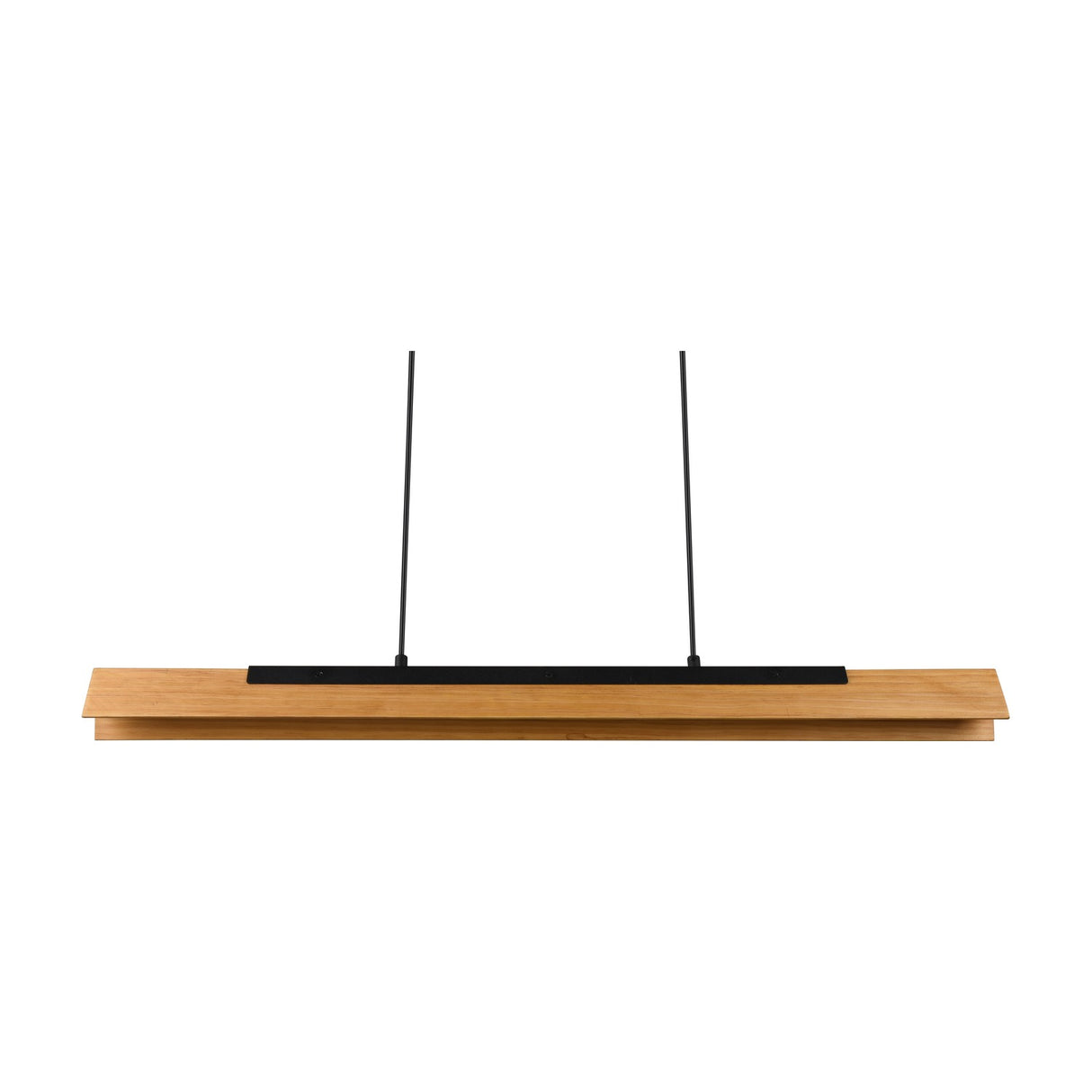Kerala LED Wooden Pendant – Matt Black