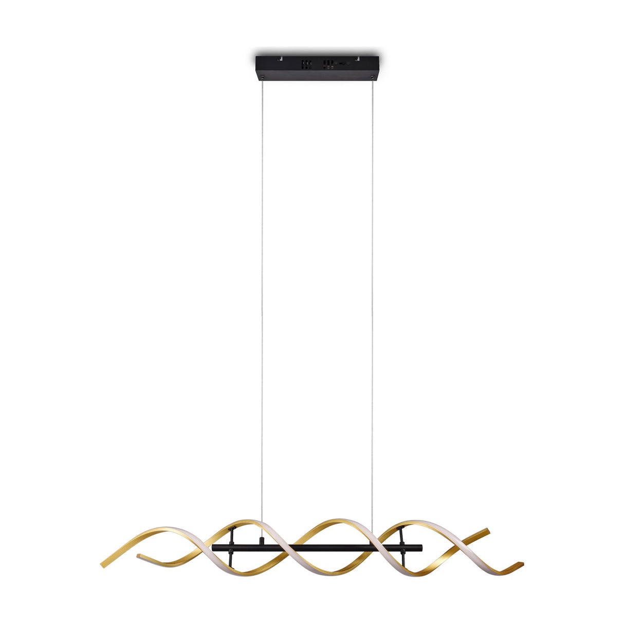 Sequence LED Spiral Chandelier – Gold