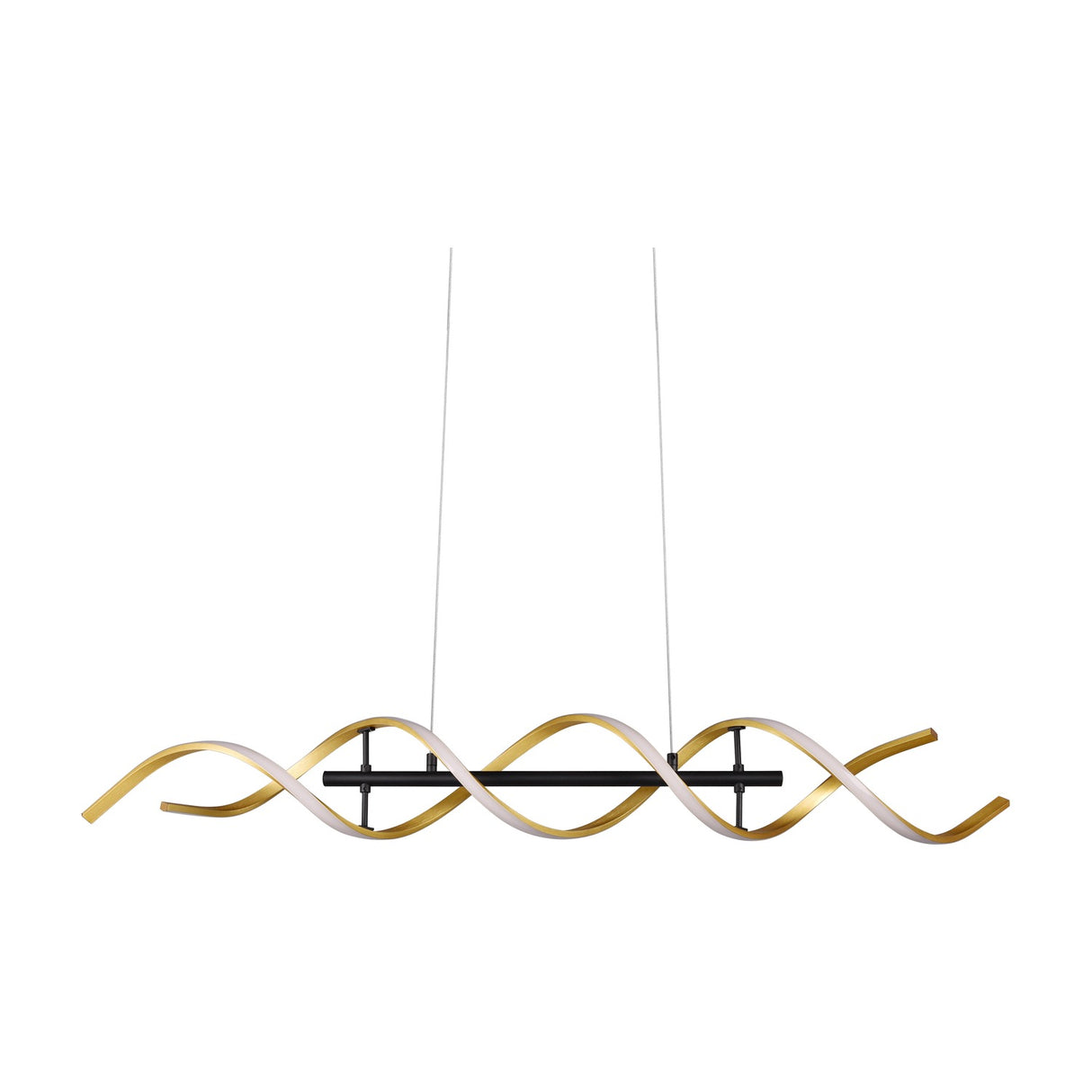 Sequence LED Spiral Chandelier – Gold