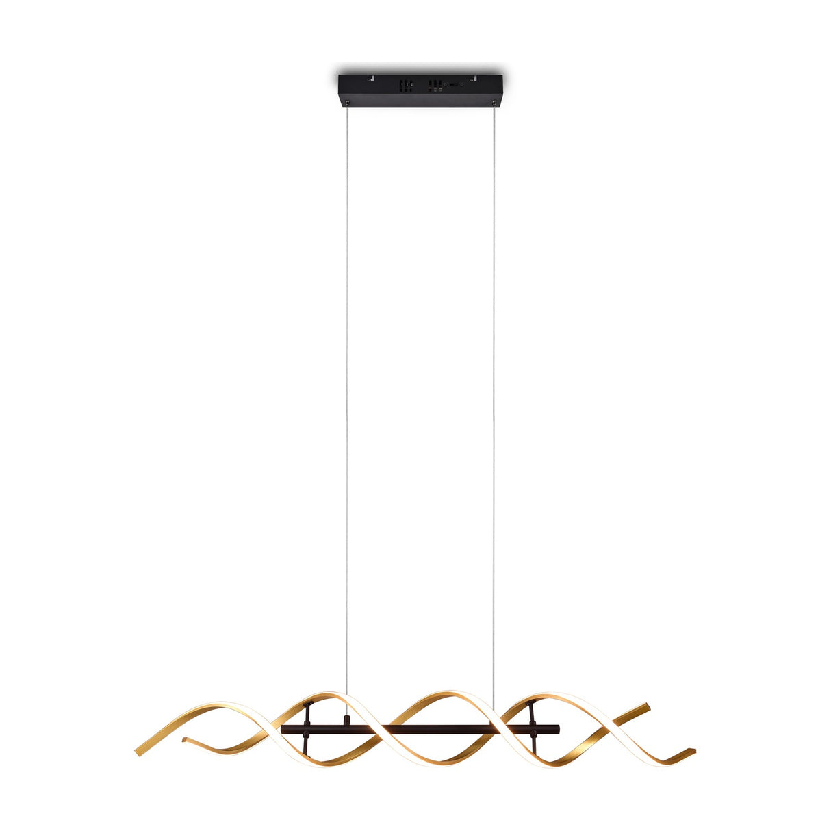 Sequence LED Spiral Chandelier – Gold
