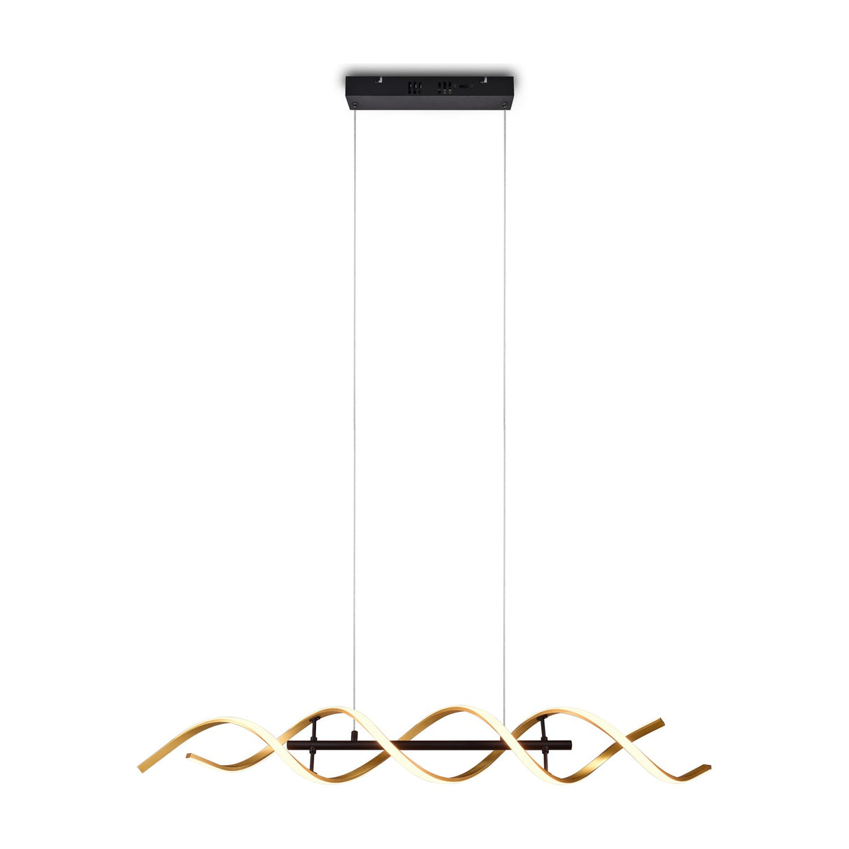 Sequence LED Spiral Chandelier – Gold