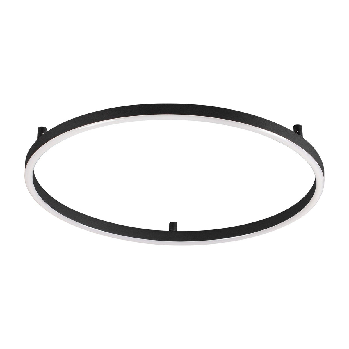 Oracle Slim Flush Ceiling Light 700mm 4000K - Black