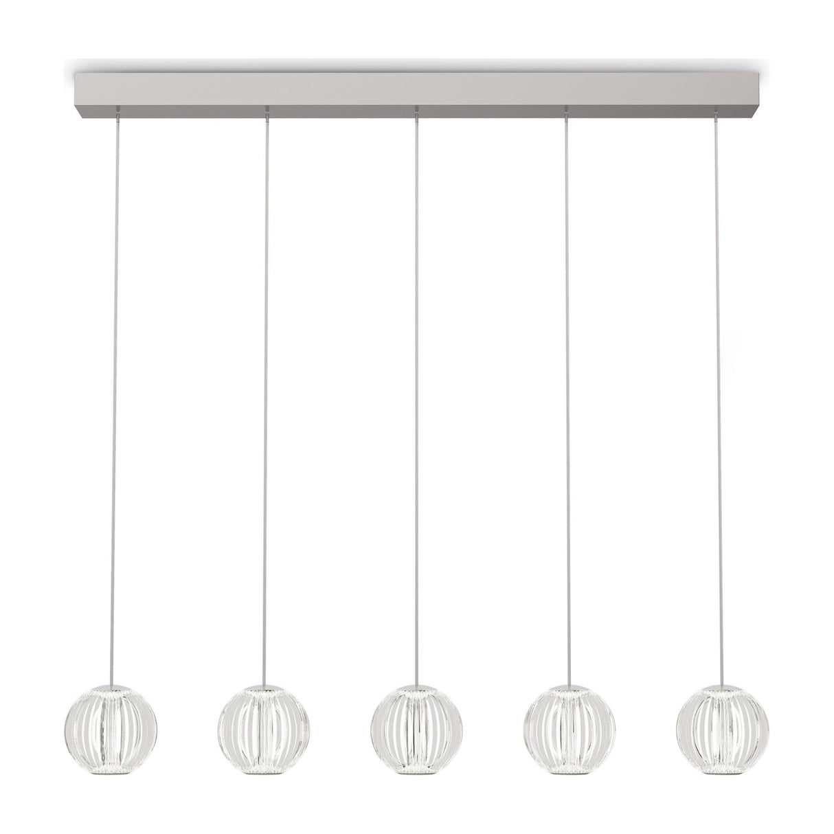 Diamond Pendant Light 850mm - Chrome (5 Light)