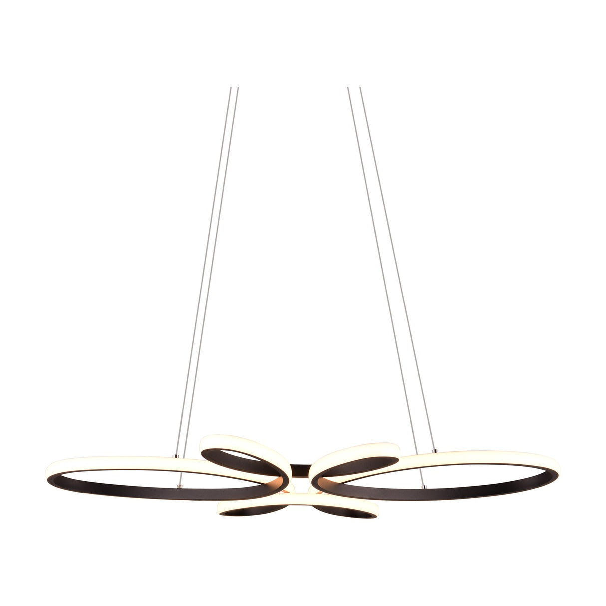 Fly LED Tube Chandelier – Matt Black