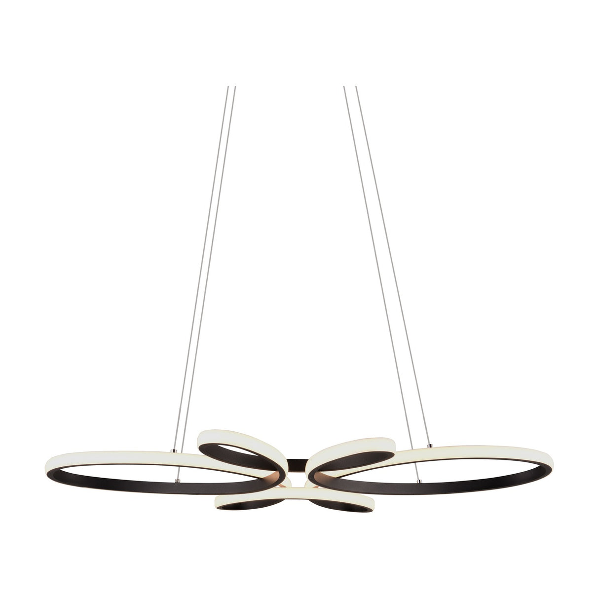 Fly LED Tube Chandelier – Matt Black