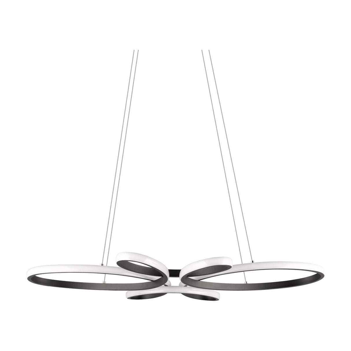 Fly LED Tube Chandelier – Matt Black