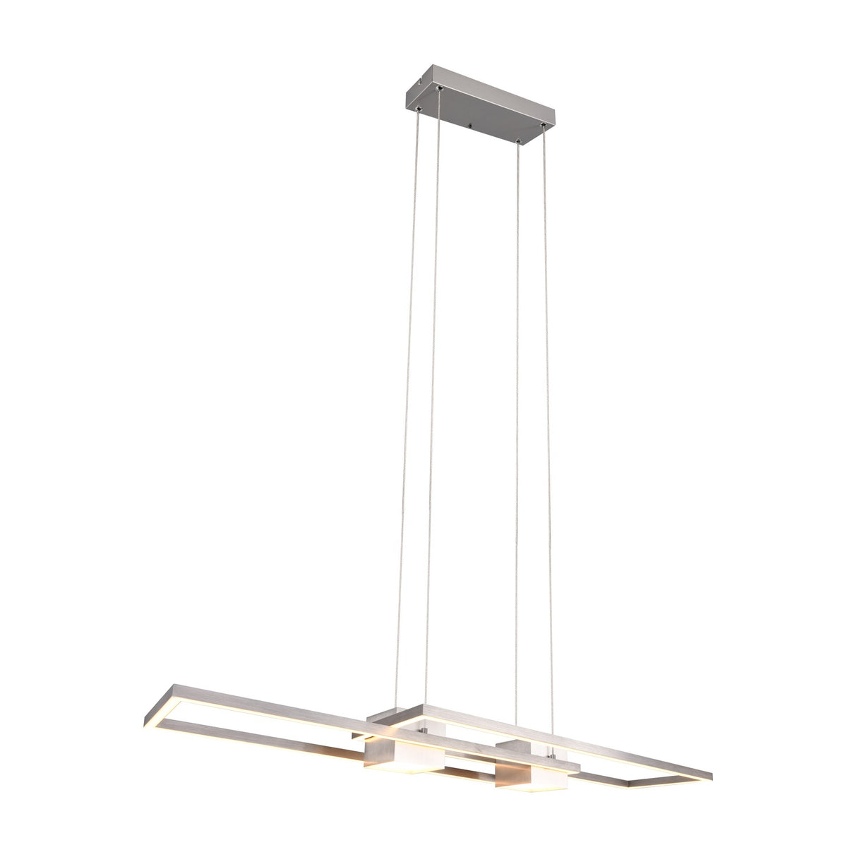 Albany 2 Light LED Up Down Chandelier – Satin Nickel
